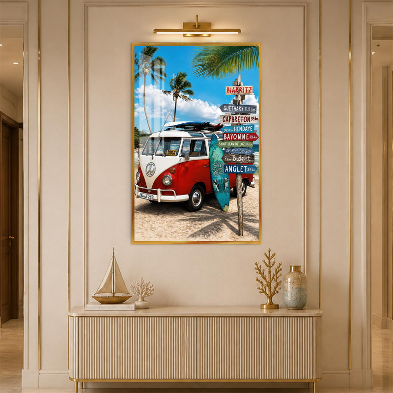 Biarritz Surf Adventure with gold frame