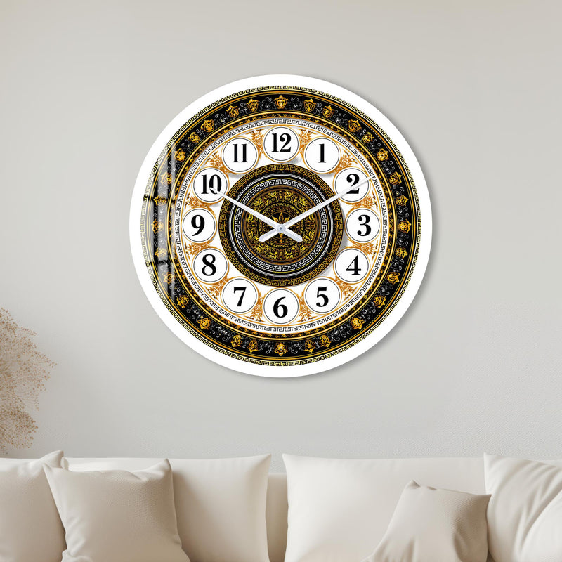 Opulent Greek Key with white frame