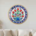 Ottoman Tulip Garden with gold frame