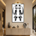 Mirrored Forms with black frame