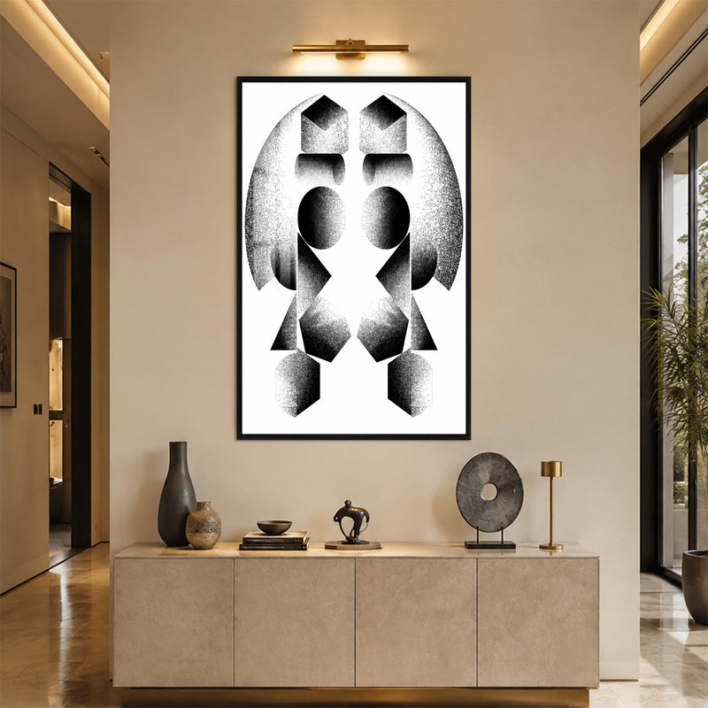 Mirrored Forms with black frame