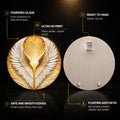Celestial Angel Wings — tempered glass, ultra HD print, ready to hang