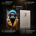 Artronauts Glass Print Cyber Gorilla Glass Wall Art