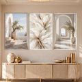 Mediterranean Serenity with silver frame