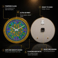 Jewel Mosaic — tempered glass, ultra HD print, ready to hang