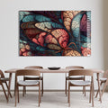 Artronauts Glass Print Red & Blue Floral Abstract