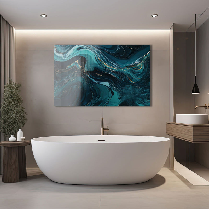Artronauts Glass Print Wave Abstract