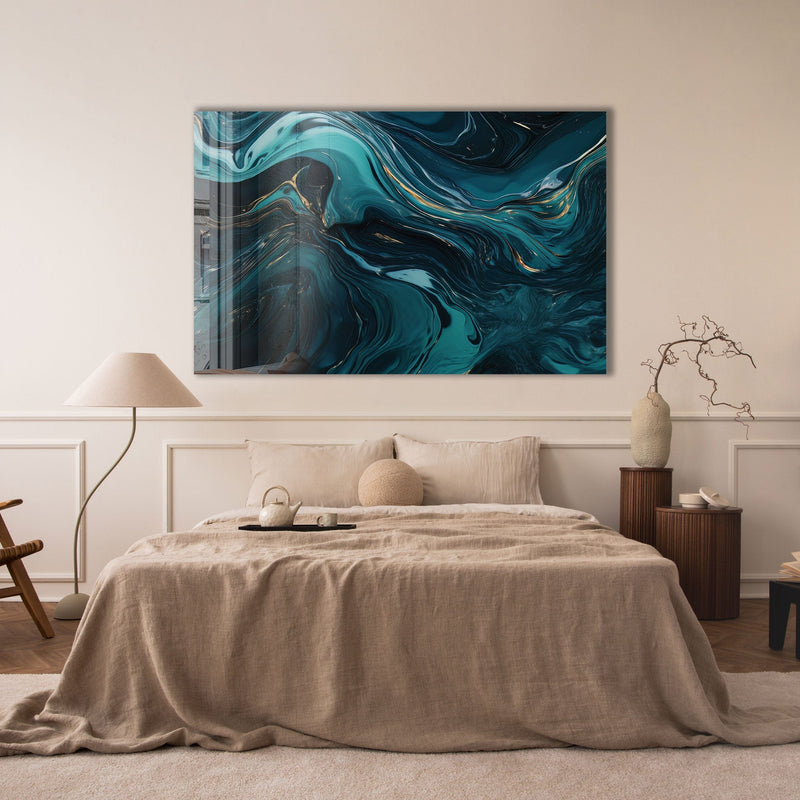 Artronauts Glass Print Wave Abstract