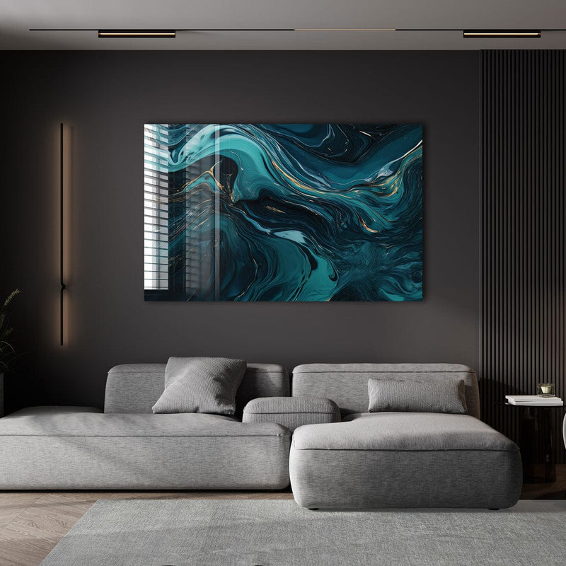 Artronauts Glass Print Wave Abstract