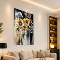 Gilded Midnight Flowers angled lifestyle view