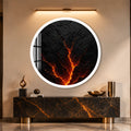 Molten Earth with white frame