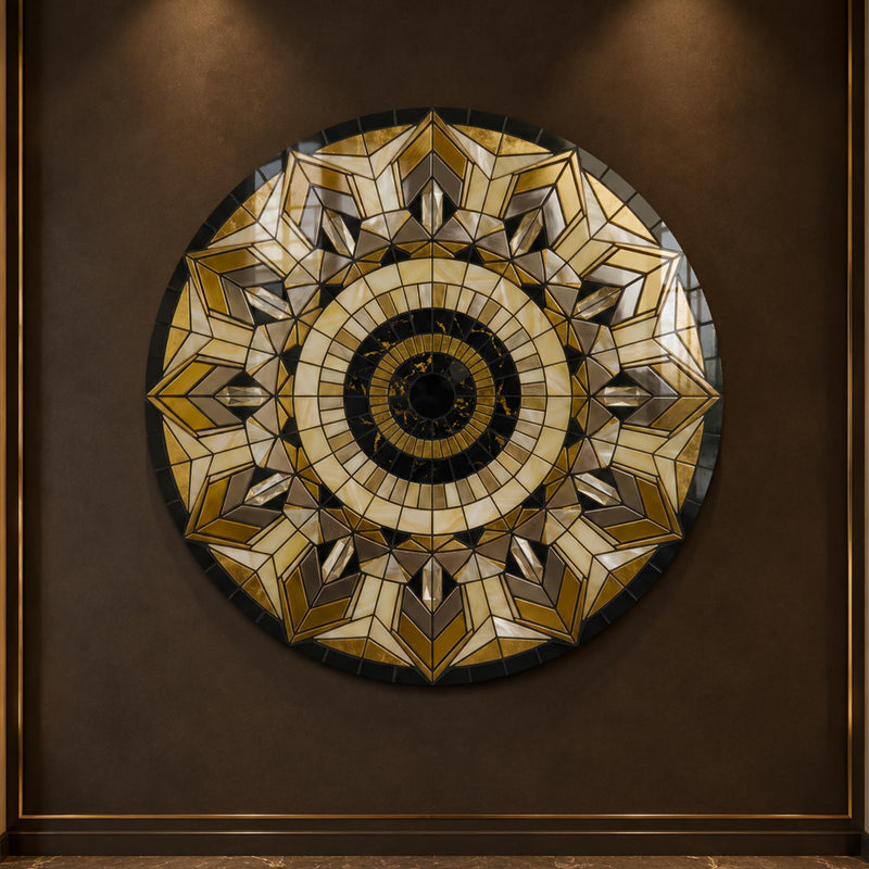 Art Deco Crystal Star Mosaic lifestyle view