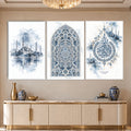Islamic Blue with white frame