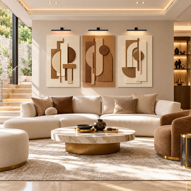 Earthtone Geometric Harmony lifestyle view