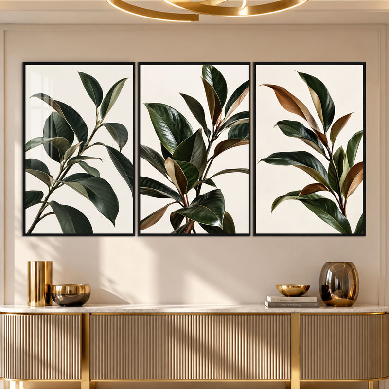 Botanical Leaf with black frame