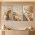 Golden Serenity with silver frame