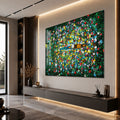 Artronauts Glass Print Boat Through Flower Field Glass Wall Art