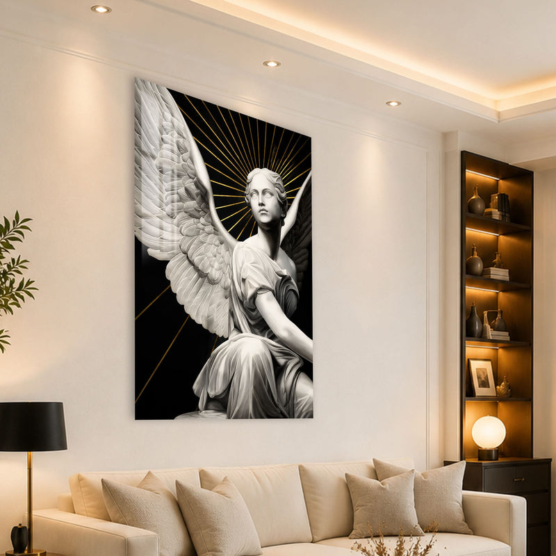 Artronauts Glass Print Radiant Angel Glass Wall Art