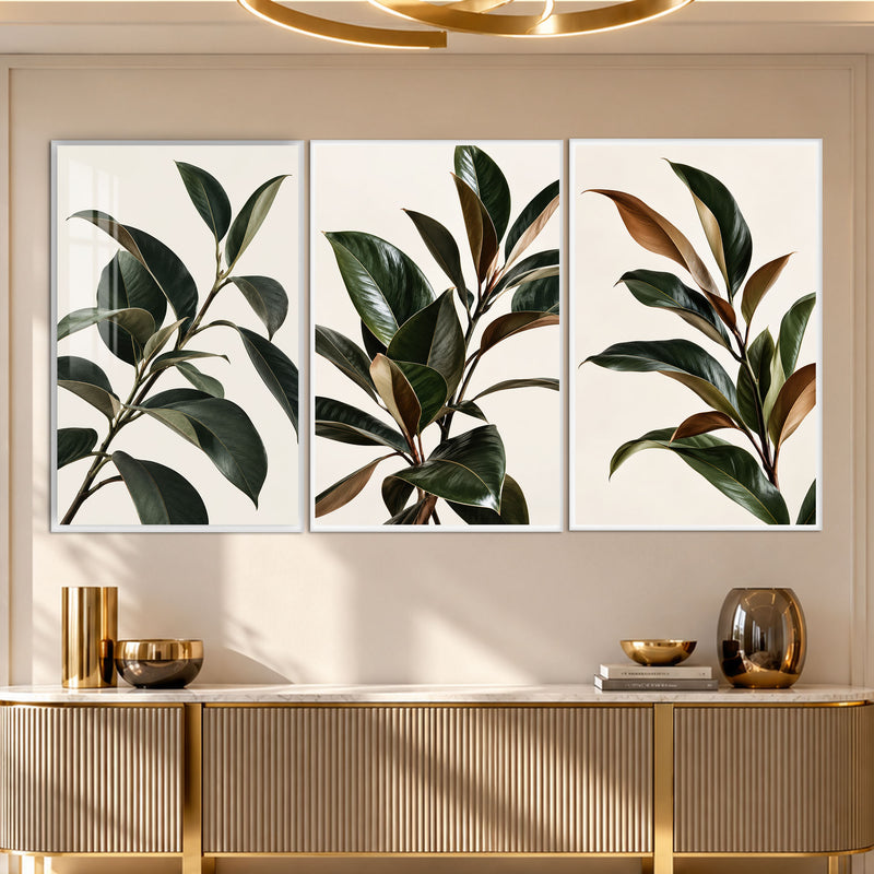 Botanical Leaf with white frame
