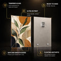 Earthy Botanical II — tempered glass, ultra HD print, ready to hang
