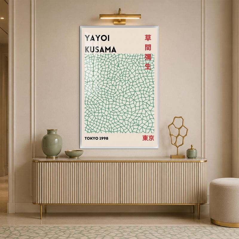 Kusama Tokyo Mosaic with white frame