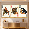 Wild Card Glamour with gold frame