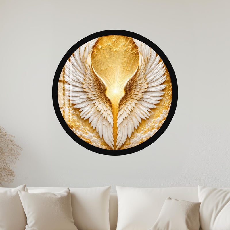 Celestial Angel Wings with black frame