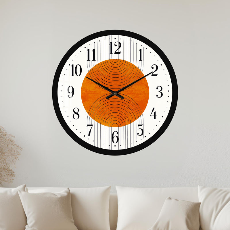 Orange Orbit with black frame