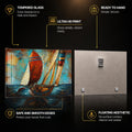 Artronauts Glass Print Weathered Sails Glass Wall Art
