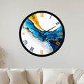 Blue Agate Elegance with black frame