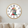 Floral Teacup Stack with gold frame