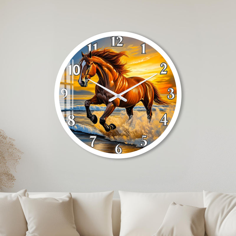 Sunset Stallion with white frame