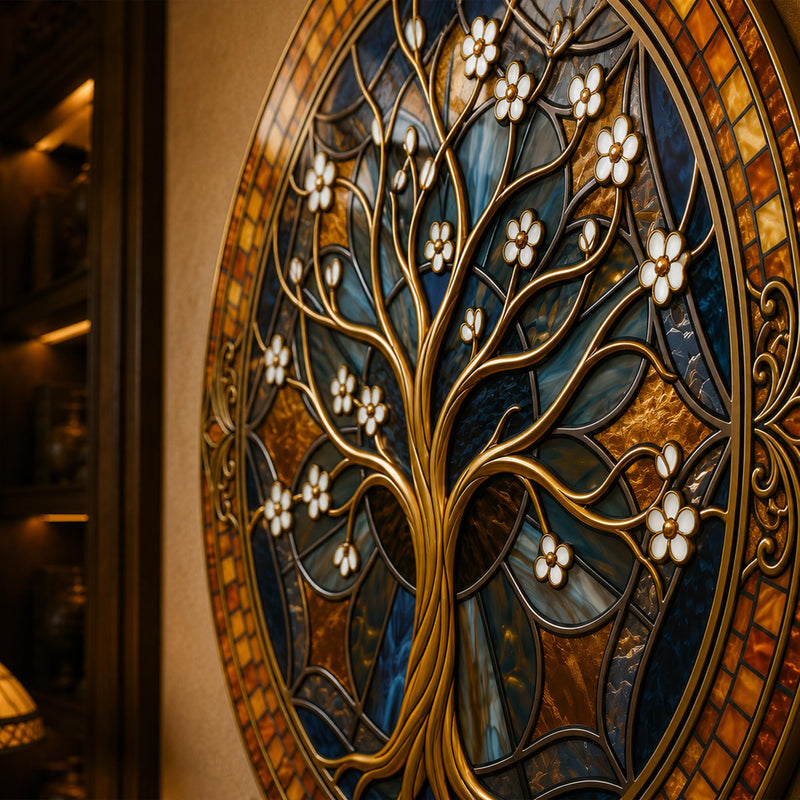 Gold Blossom Amber Medallion lifestyle view