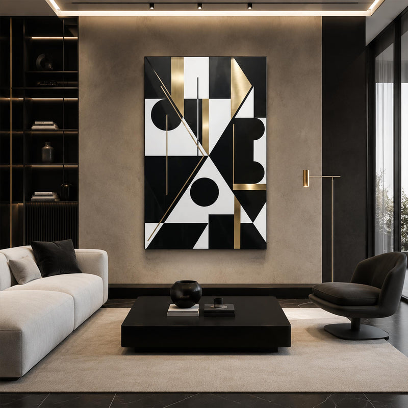 Gilded Geometric Harmony lifestyle view