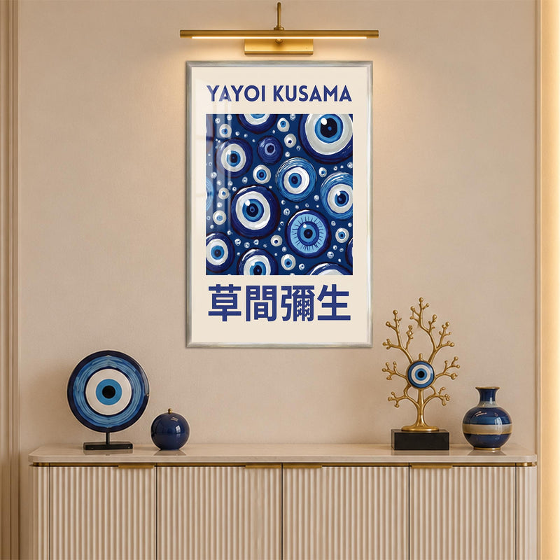 Kusama Evil Eye with silver frame