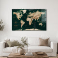Emerald World Map lifestyle view