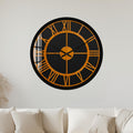 Wood Effect Roman Numerals with black frame