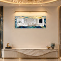 Golden Ocean Sunrise with white frame