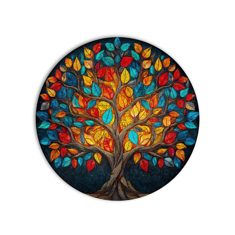 Vibrant Tree Of Life product shot on white background