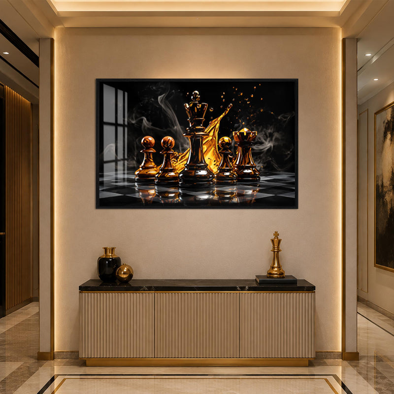 Whisky King Chess with black frame