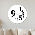 Mismatched Number Dial with white frame