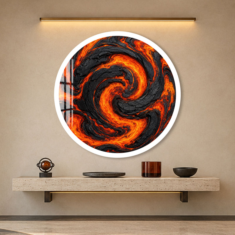 Molten Vortex with white frame