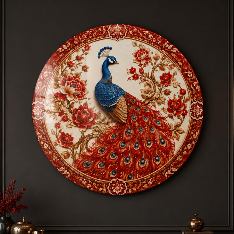 Crimson Blossom Peacock lifestyle view
