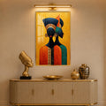 Golden African Sisters with gold frame