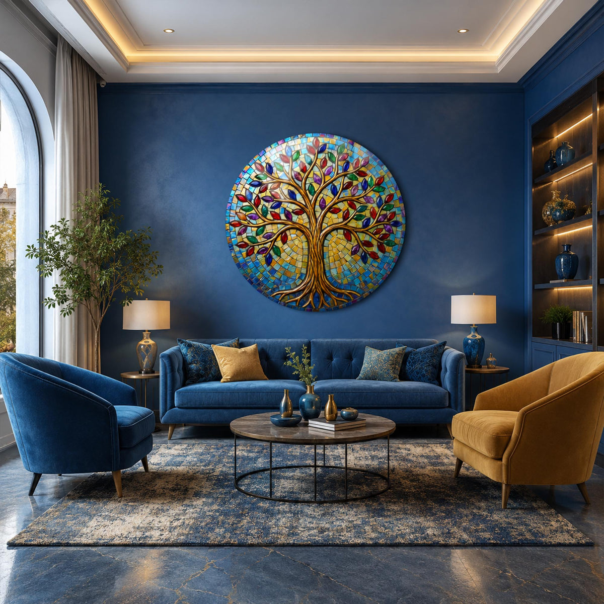 Jewel Tree Of Life II in a modern room