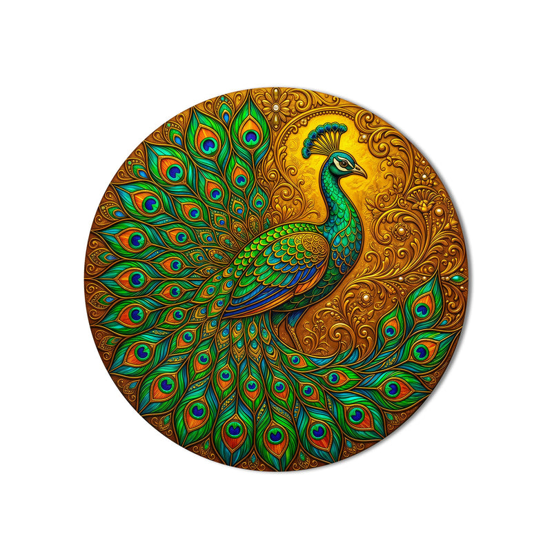 Emerald Peacock product shot on white background