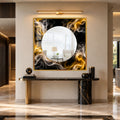 Golden Smoke Halo with black frame