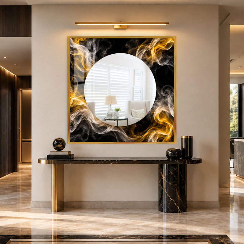 Golden Smoke Halo with black frame