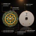 Regal Emerald Baroque — tempered glass, ultra HD print, ready to hang