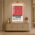 Kusama Red Dots with gold frame